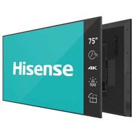 HISENSE Zaslon 75" 4K UHD IPS, 24/7 Digital Signage, crni
